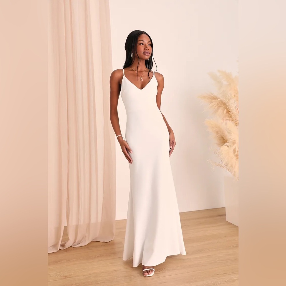 Lulus Infinite Glory White Maxi Dress